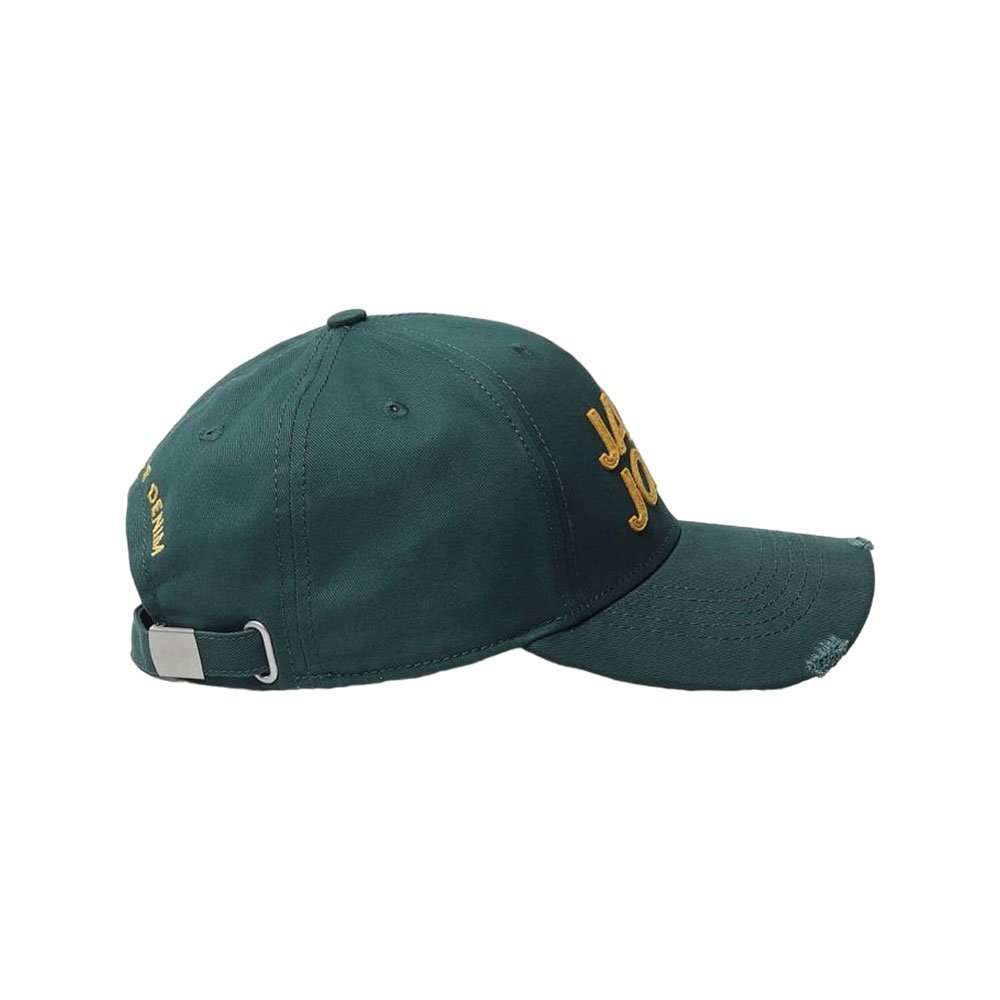 Jack & Jones Men Green & Yellow Embroidered Cap - الصورة 2