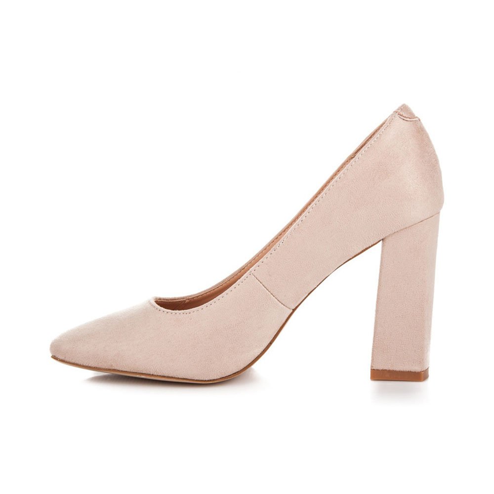 Lizoleor Slip On Block Heels Women Pointed Toe - الصورة 3