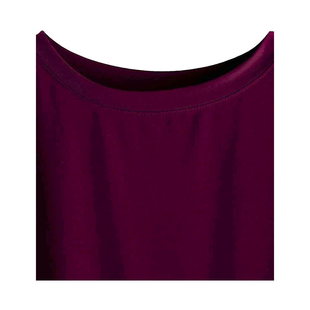 Women Solid Round Neck Cotton T-Shirt - الصورة 16