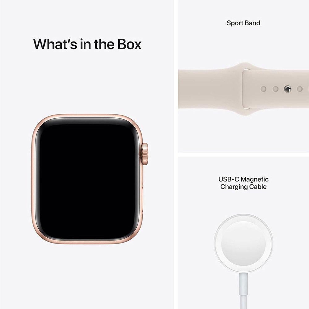 Apple Watch SE 44mm GPS+Cellular Gold - الصورة 5